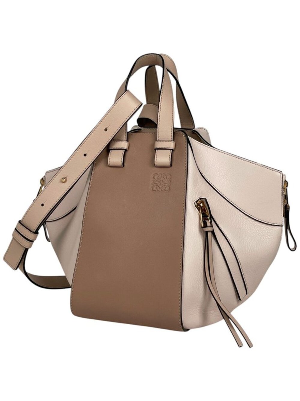 Loewe Shoulder Bag Hammock Drawstring Small Leather Pink
